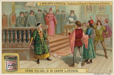 The Arrest of Shylock and the Release of Antonio by European School